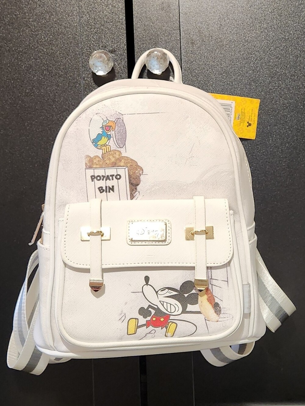 Disney Mickey Mouse "Potato Bin" Steamboat Willie Mini Backpack. NWT. MSRP $85